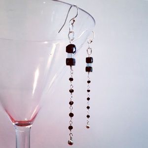 Black Magic Earrings on the Rocks / Gemstones